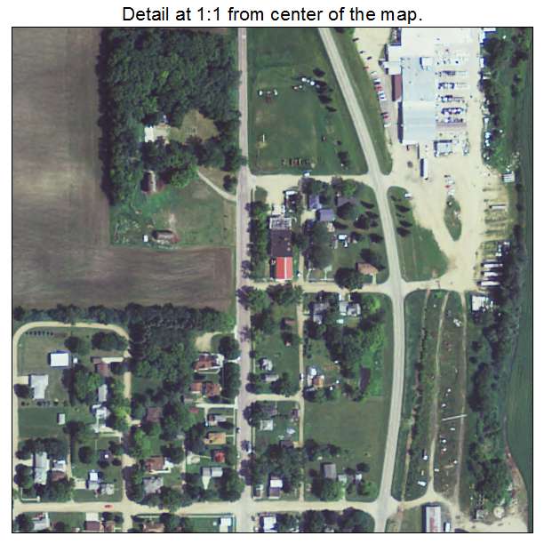 Dunnell, Minnesota aerial imagery detail