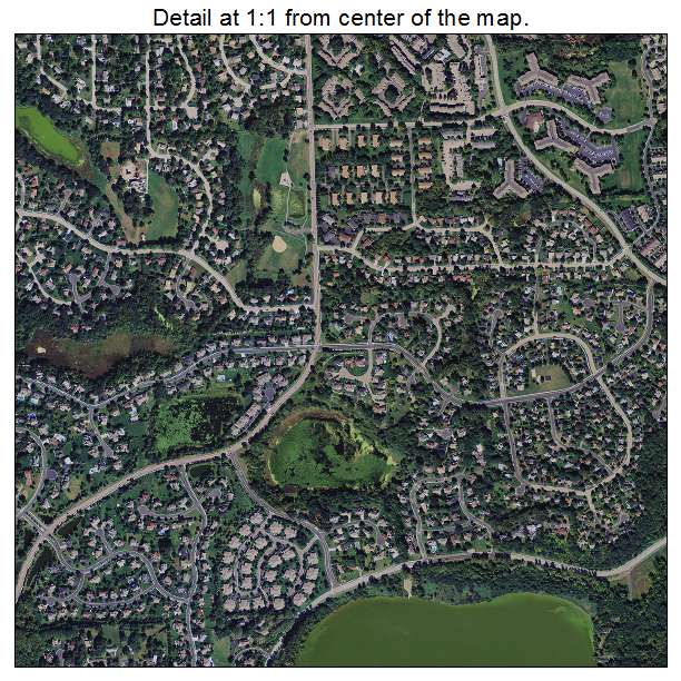 Eden Prairie, Minnesota aerial imagery detail