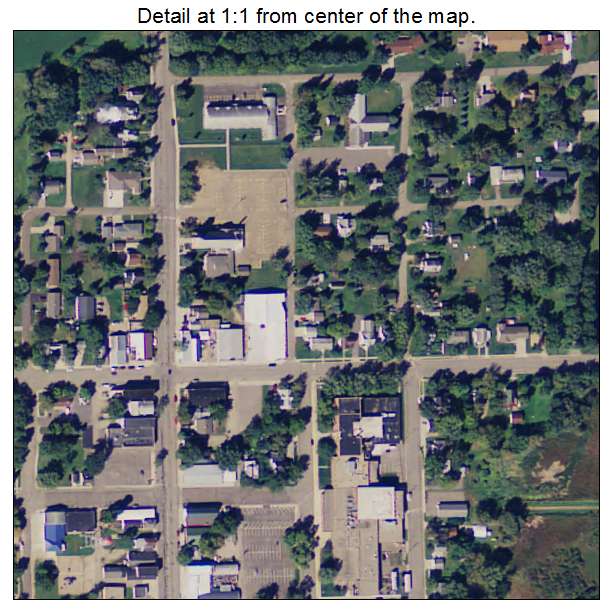 Eden Valley, Minnesota aerial imagery detail