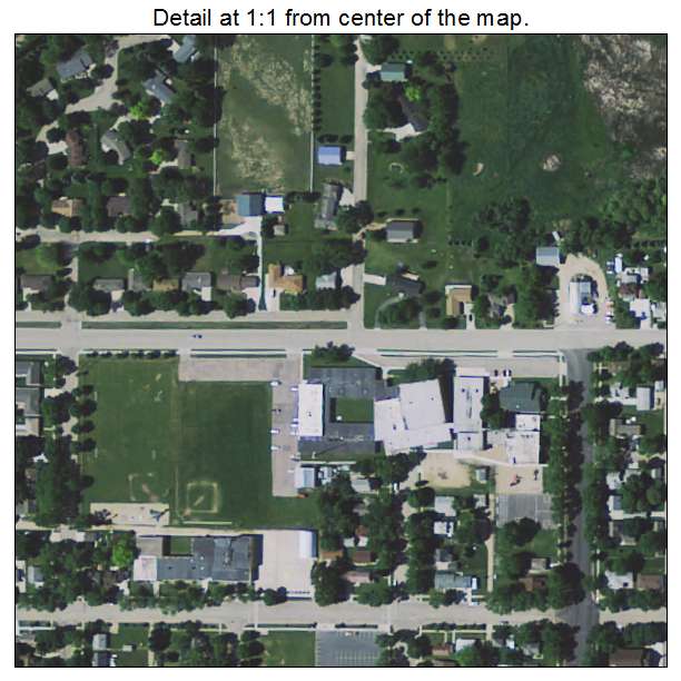 Edgerton, Minnesota aerial imagery detail