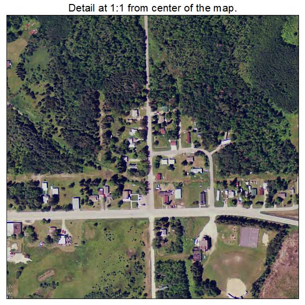 Effie, Minnesota aerial imagery detail