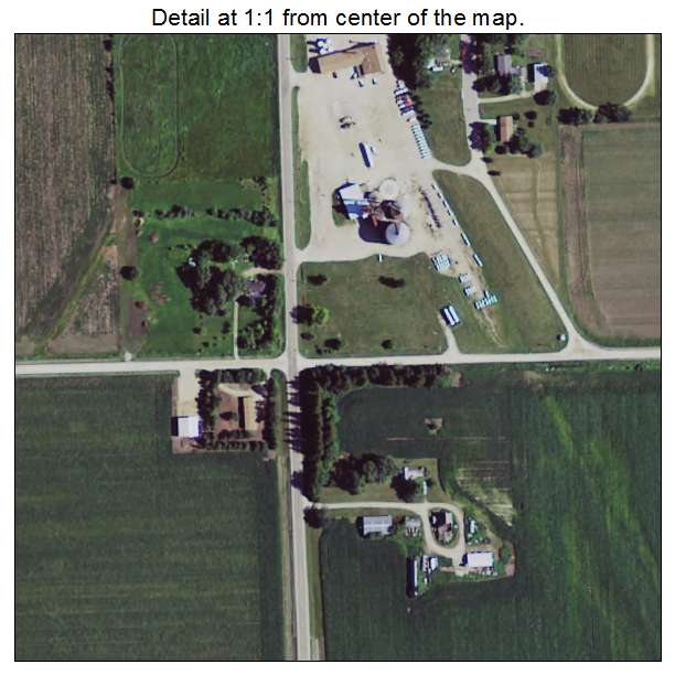 Elkton, Minnesota aerial imagery detail