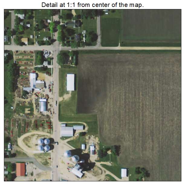 Ellsworth, Minnesota aerial imagery detail
