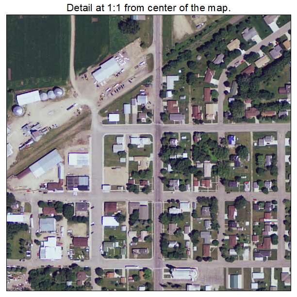 Elrosa, Minnesota aerial imagery detail