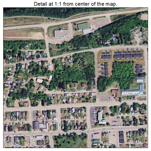 Ely, Minnesota aerial imagery detail
