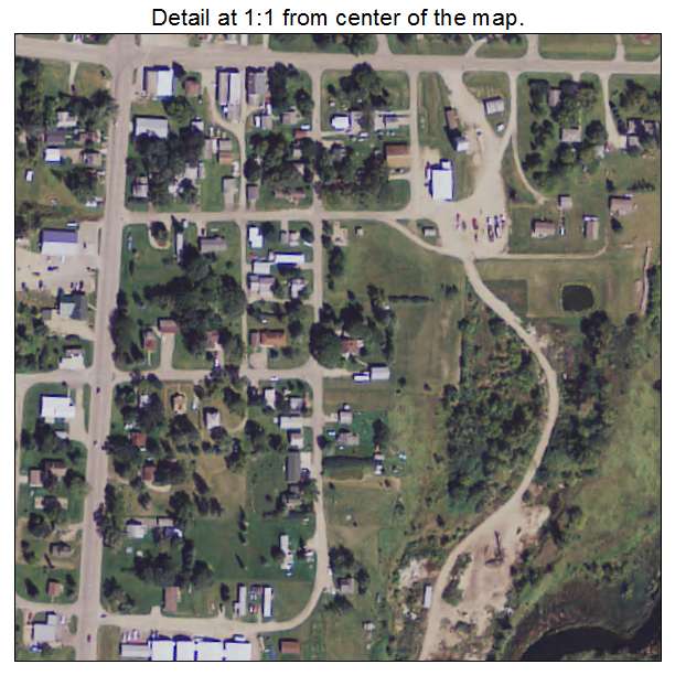 Erhard, Minnesota aerial imagery detail