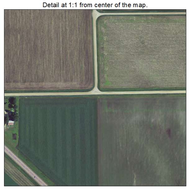 Evan, Minnesota aerial imagery detail