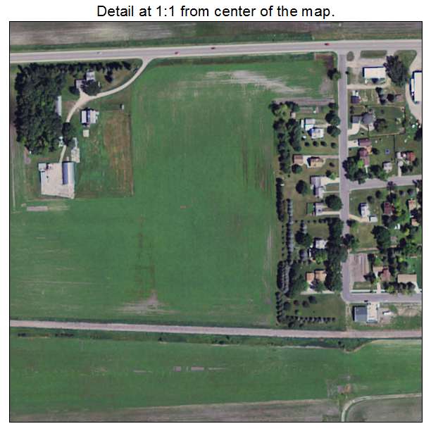 Fairfax, Minnesota aerial imagery detail