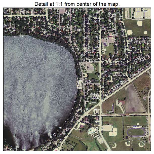 Fairmont, Minnesota aerial imagery detail