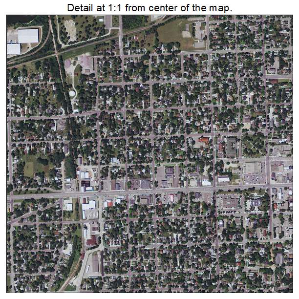 Faribault, Minnesota aerial imagery detail