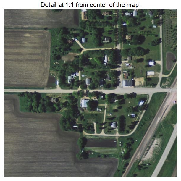 Florence, Minnesota aerial imagery detail