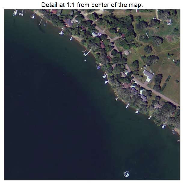 Forada, Minnesota aerial imagery detail