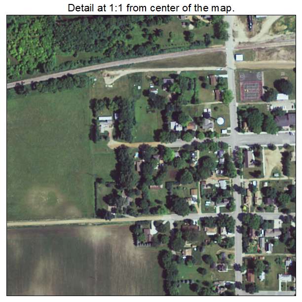 Franklin, Minnesota aerial imagery detail