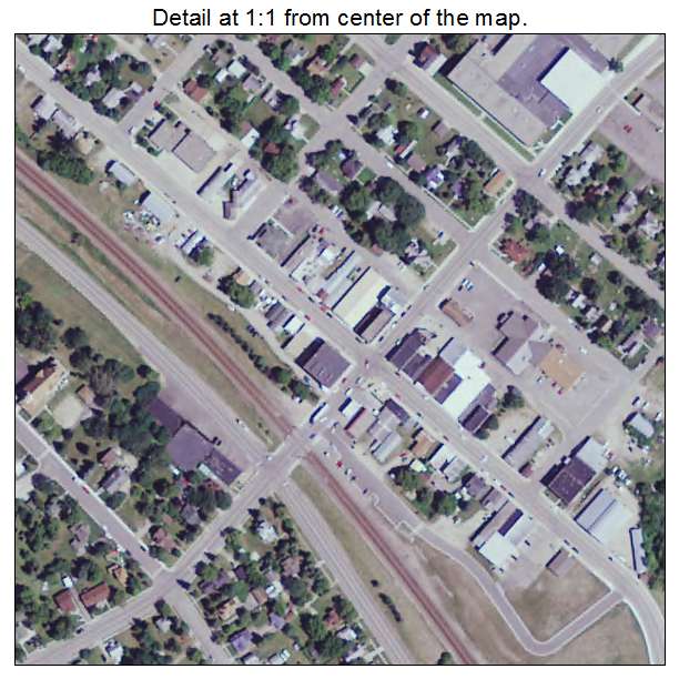 Frazee, Minnesota aerial imagery detail