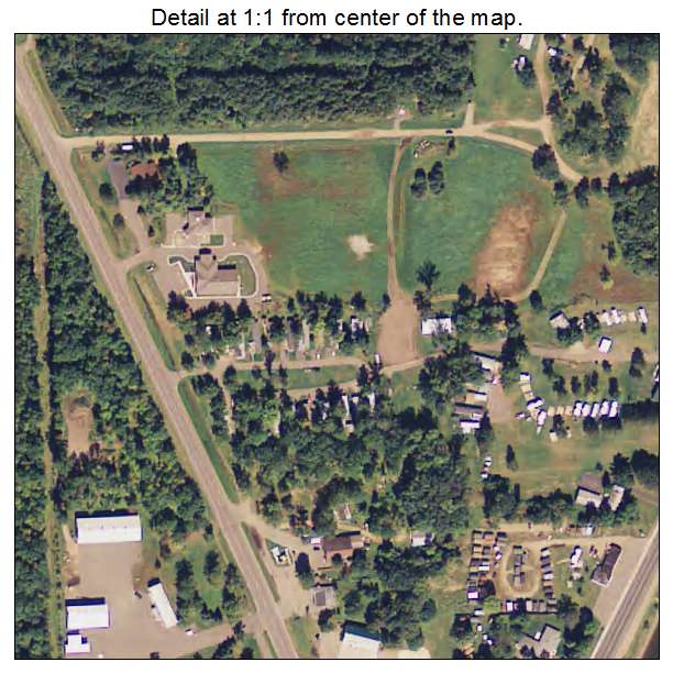Garrison, Minnesota aerial imagery detail