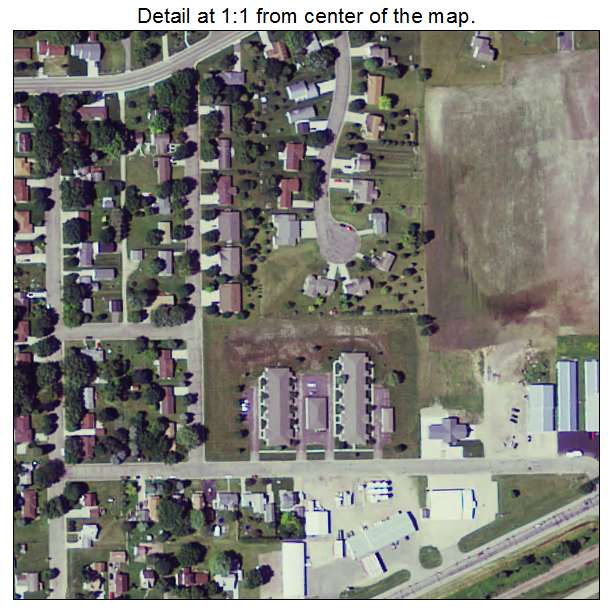 Gaylord, Minnesota aerial imagery detail