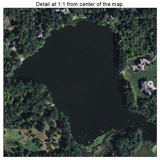 Gem Lake, Minnesota aerial imagery detail