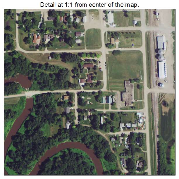 Georgetown, Minnesota aerial imagery detail