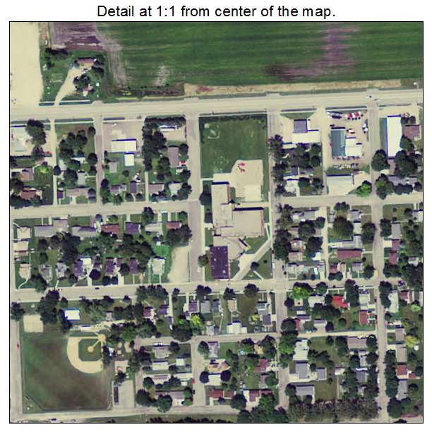 Gibbon, Minnesota aerial imagery detail