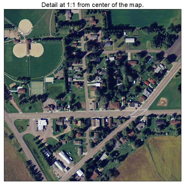 Gilman, Minnesota aerial imagery detail