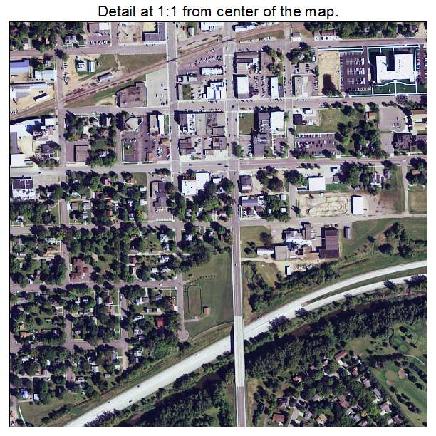 Glencoe, Minnesota aerial imagery detail
