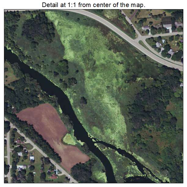 Glenville, Minnesota aerial imagery detail