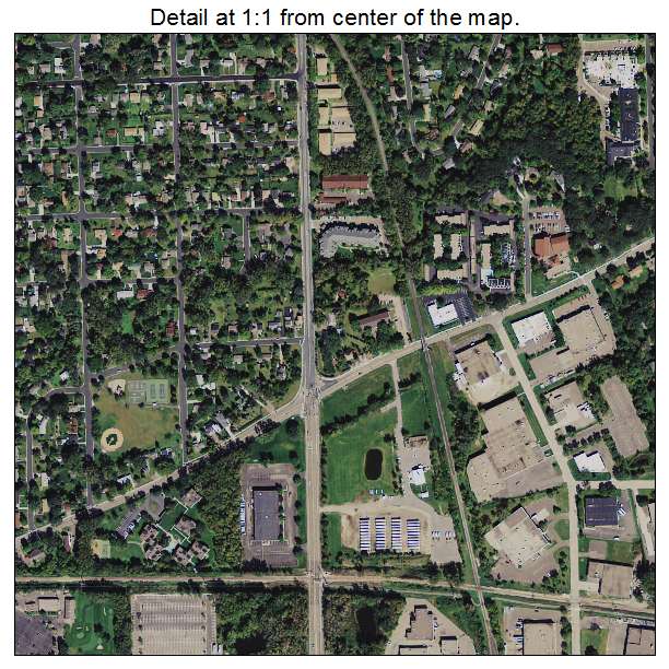 Golden Valley, Minnesota aerial imagery detail
