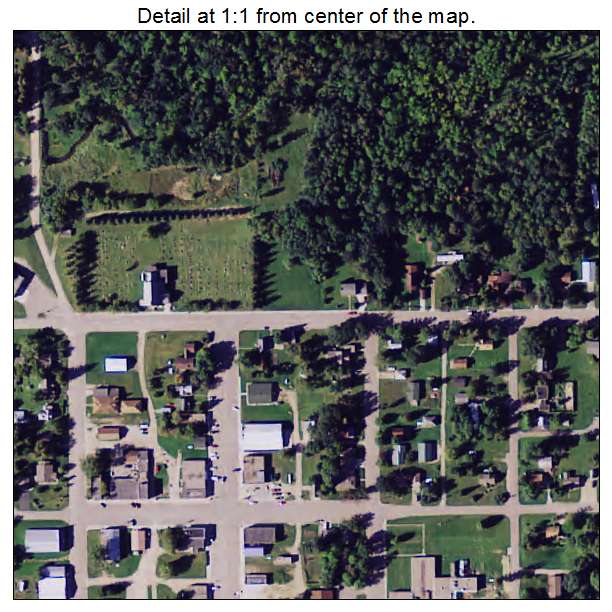 Gonvick, Minnesota aerial imagery detail
