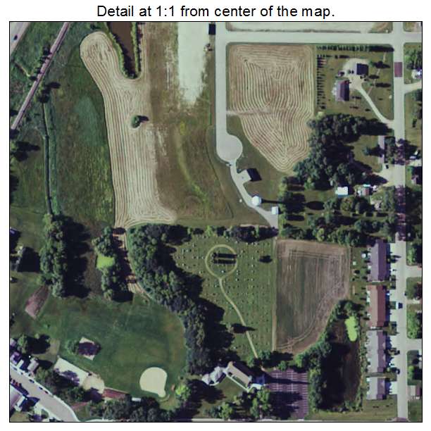 Green Isle, Minnesota aerial imagery detail