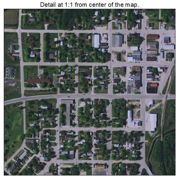 Greenbush, Minnesota aerial imagery detail