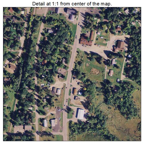 Hackensack, Minnesota aerial imagery detail