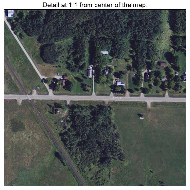 Halma, Minnesota aerial imagery detail