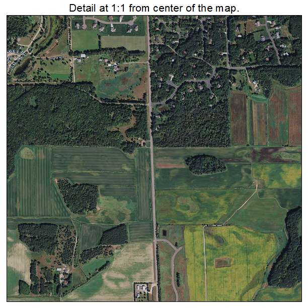 Ham Lake, Minnesota aerial imagery detail