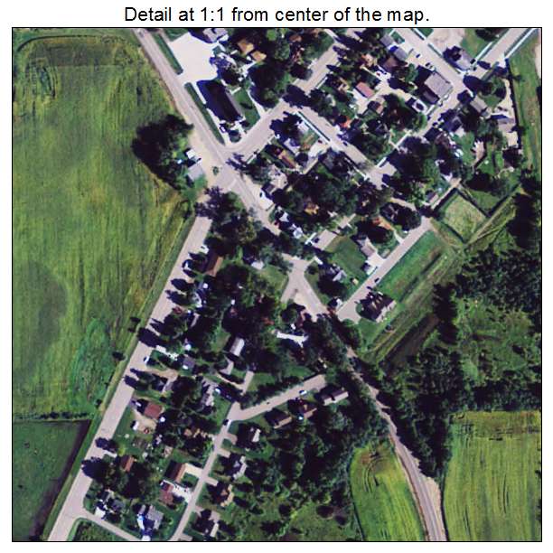 Hampton, Minnesota aerial imagery detail