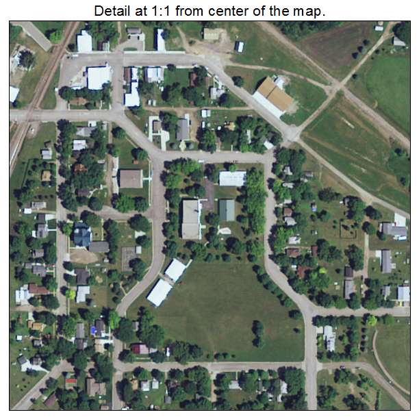 Hanley Falls, Minnesota aerial imagery detail