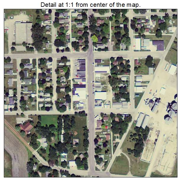 Hanska, Minnesota aerial imagery detail