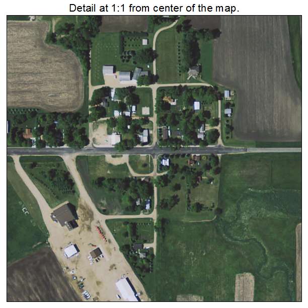 Hatfield, Minnesota aerial imagery detail