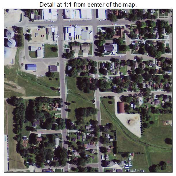 Hayfield, Minnesota aerial imagery detail