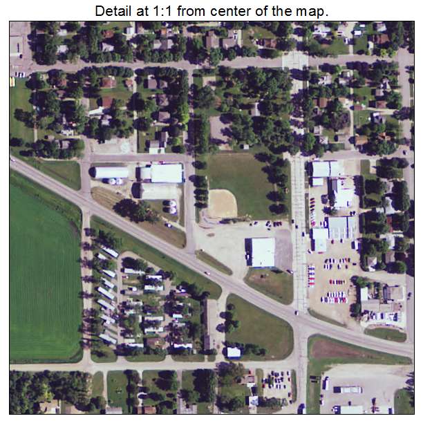 Hector, Minnesota aerial imagery detail