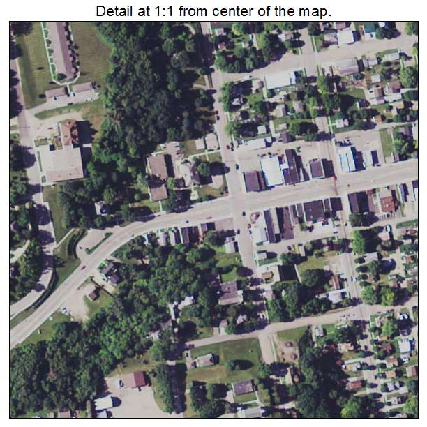 Henderson, Minnesota aerial imagery detail