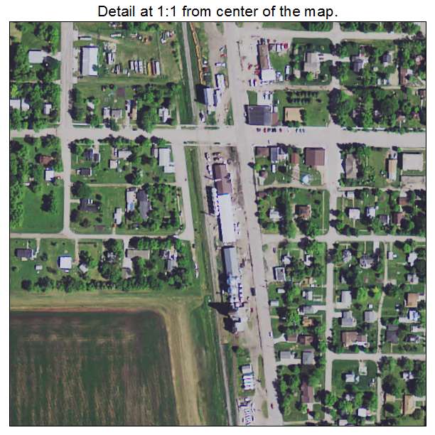 Hendrum, Minnesota aerial imagery detail