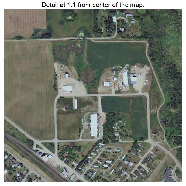 Henning, Minnesota aerial imagery detail