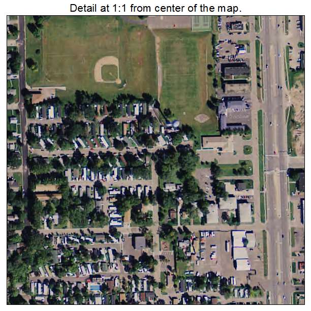 Hilltop, Minnesota aerial imagery detail