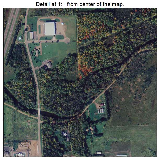 Hinckley, Minnesota aerial imagery detail