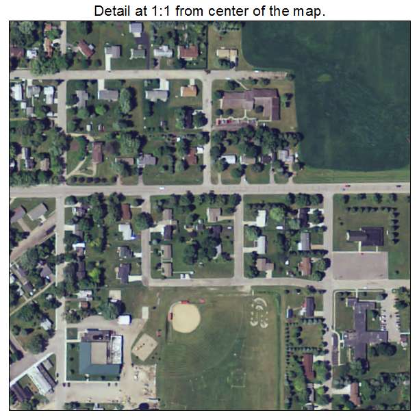 Hoffman, Minnesota aerial imagery detail