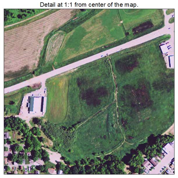 Hokah, Minnesota aerial imagery detail