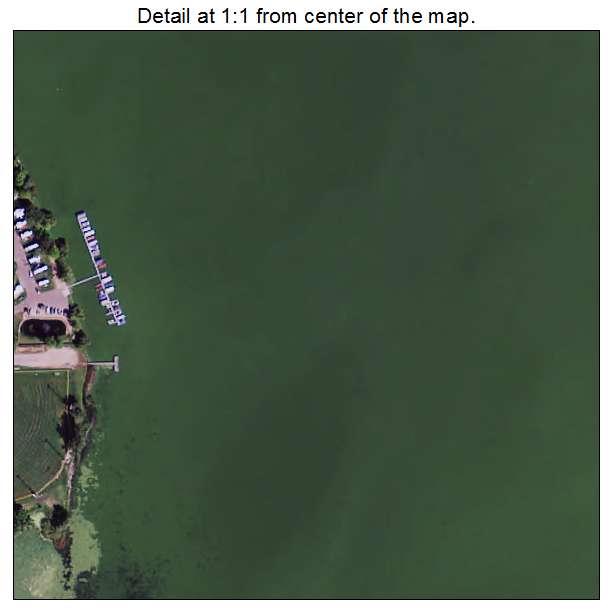 Howard Lake, Minnesota aerial imagery detail