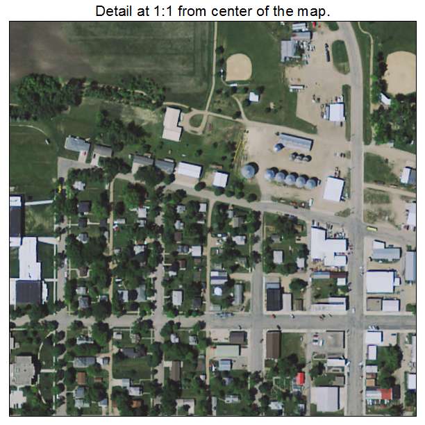 Ivanhoe, Minnesota aerial imagery detail