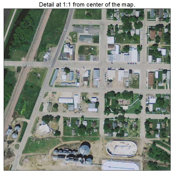 Jasper, Minnesota aerial imagery detail