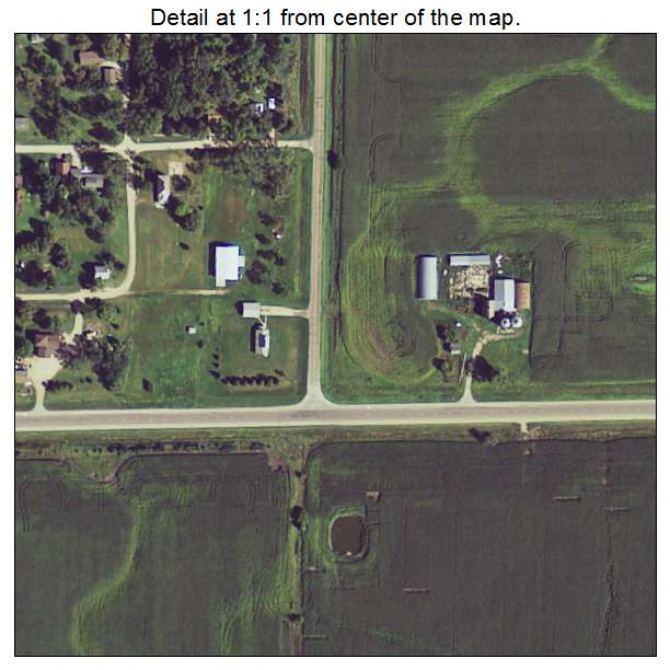 Johnson, Minnesota aerial imagery detail